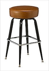 Square Bar Stool Base with 16" Round Seat | Seats and Stools 