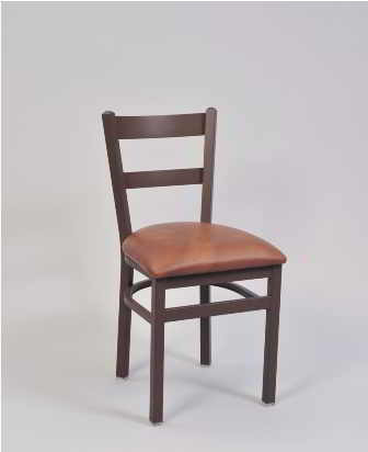 2 Ladder Bar Stool matching chair with upholstered seat | Seats and Stools 
