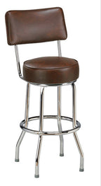 Retro Single Ring Bar Stool with Back 1