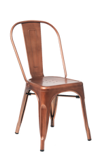 Indoor Steel Chair in rose copper finish | Seats and Stools 