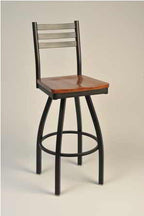 3 Ladder Round Frame Bar Stool - 30" swivel motion frame | Seats and Stools 