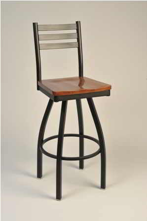 3 Ladder Round Frame Bar Stool - 30" swivel motion frame | Seats and Stools 