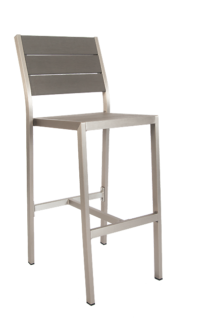 Argyle Outdoor Aluminum Bar Stool (No Arms)