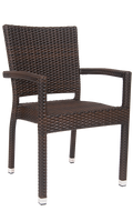 Streeter Synthetic Wicker Outdoor Armchair