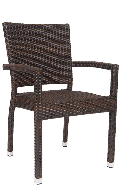 Streeter Synthetic Wicker Outdoor Armchair