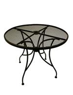 Black Mesh Top Table with Umbrella Hole