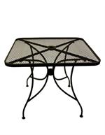 Black Mesh Top Table with Umbrella Hole