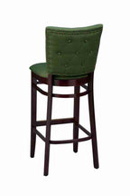 Miles Dining Bar Stool with nail head trim (back view)