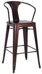 Our French Inspired Industrial Chic Bar Stool in Copper. 