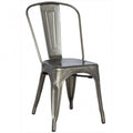 French Inspired Industrial Galvanized Chair (Set of Four)