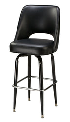 Open Back Bucket Bar Stool