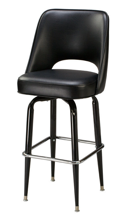 Open Back Bucket Bar Stool