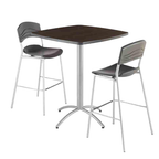 Iceberg CafeWorks Bistro Table and Stools Set