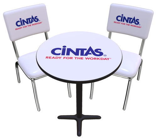Logo Chairs And Table Set