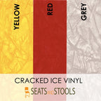 Cracked ice vinyl selection for Classic Two Tone Chair Replacement Seats and Backs. 50's style dinette chair, Route 66, diner chair | Seats and Stools 
