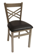Cross Hatch Metal Chair