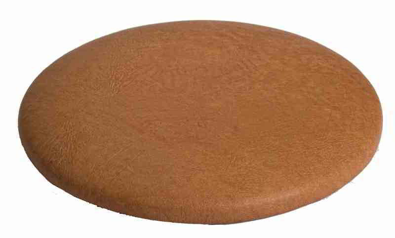 13" Round Replacement Seat, slip style, shown in saddle vinyl