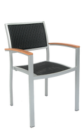 Quincy Outdoor Aluminum Armchair