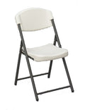 Our Iceberg Folding Chair is a convenient indoor/outdoor seating option for your home or commercial venue. Features include an oversized seat and back, 225 lbs load capacity, and non-mar plastic feet. Made with blow mold high density polyethylene, this chair is soft but firm.