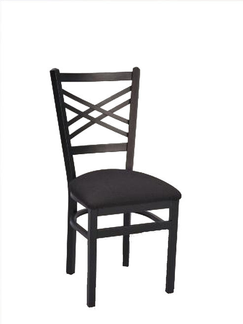 Framed Cross Hatch Metal Chair