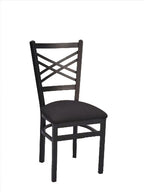 Framed Cross Hatch Metal Chair