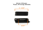 Breuer Arm Chair Floor Glide SOLD OUT, Please use single prong glide.