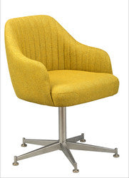 Saddle Bucket Bar Stool - yellow, chair height option | Seats and Stools 