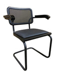 Breuer Novo Nero is Seats and Stools newest Breuer arm chair. We have added the modern mesh back along with a sleek updated matte black frame to transform this classic to new heights.
