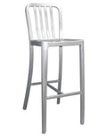 The Rosa Outdoor Aluminum Bar Stool sports a contemporary slat back style, and features a rust-proof lightweight aluminum finish, making it a perfect addition to your restaurant, bar or home outdoor patio.