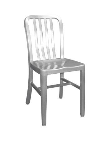 The Rosa Outdoor Aluminum Chair is an easy choice, featuring a contemporary slat back style, rust-proof aluminum finish, and a durable welded frame (fully assembled).