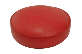 14" Round Replacement Seats shown in red vinyl