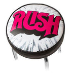 Band Bar Stool with red RUSH logo