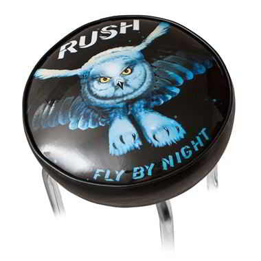 Band Bar Stool with owl RUSH logo