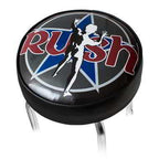Band Bar Stool with figure RUSH logo