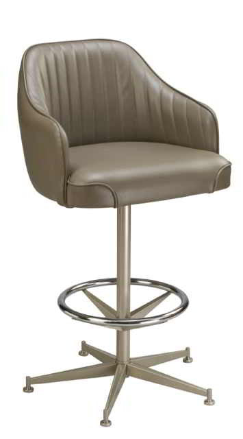 Saddle Bucket Chair with bar stool base