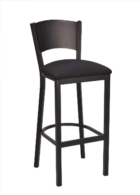 Solid Metal Back Chair
