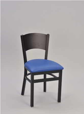 Solid Metal Back Chair | Seats and Stools 