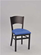 Solid Metal Back Chair | Seats and Stools 