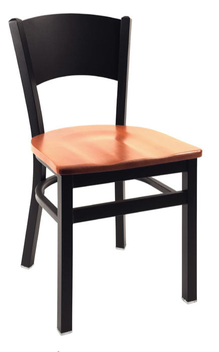 Solid Metal Back Chair