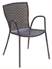 Sonia Outdoor Metal Arm Chair