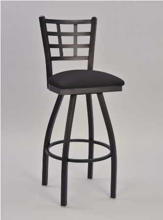 Window Pane Metal Bar Stool