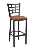 Window Pane Metal Bar Stool
