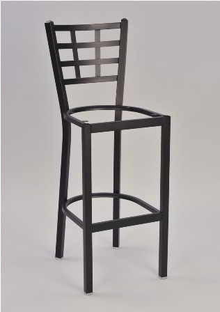 Window Pane Metal Chair