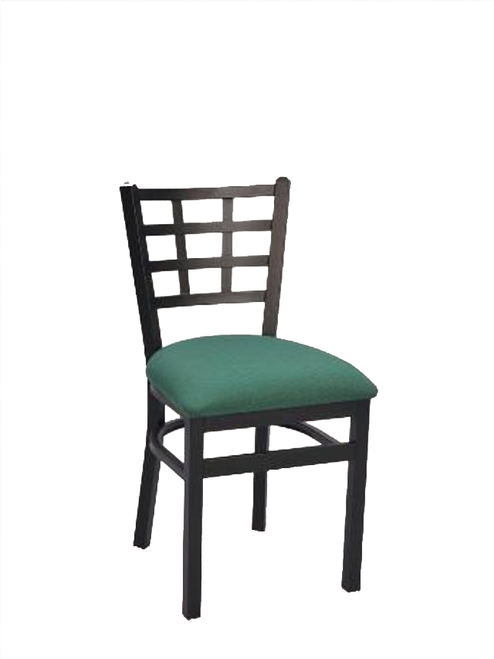 Window Pane Metal Chair