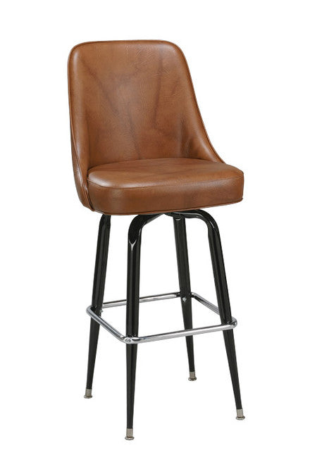 High Back Bucket Bar Stool 1