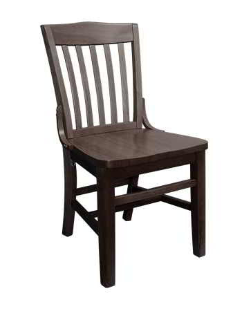 Schoolhouse Chair in Dark Mahogany wood finish. 