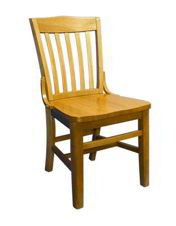 Schoolhouse Chair in Walnut wood finish. 