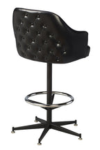 Tufted Saddle Bucket Bar Stool