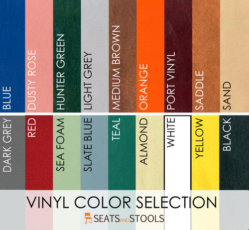 Vinyl color selection for Classic Chair Replacement Seats and Backs | Seats and Stools 