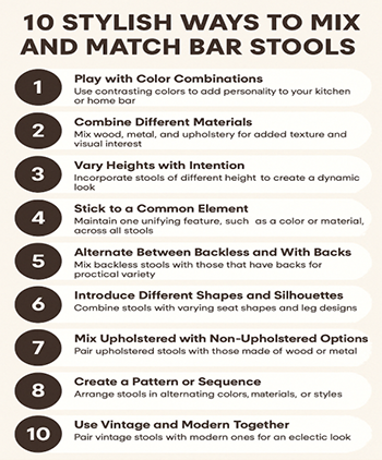 10 Stylish Ways to Mix and Match Bar Stools